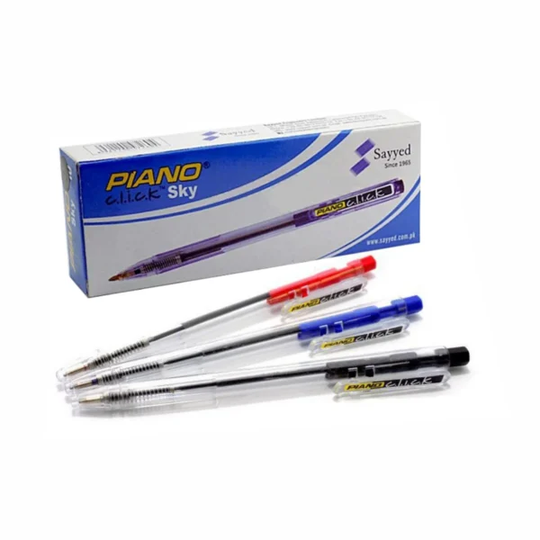 5 Pcs Piano Click Sky Ballpoint Pen