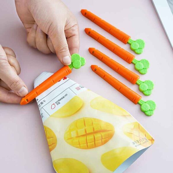 Carrot Sealing Bag Clips