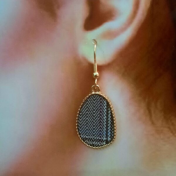 Elegant Fabric Pattern Earrings II