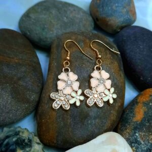 Elegant Floral Dangle Earrings