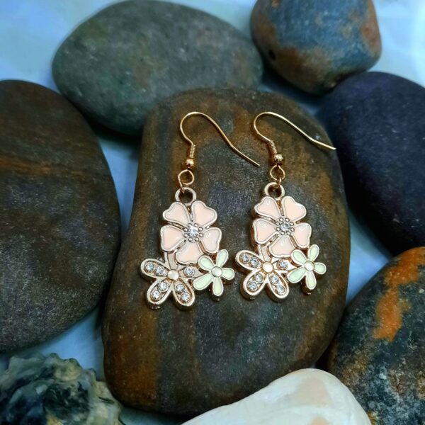 Elegant Floral Dangle Earrings